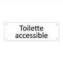 Toilette accessible