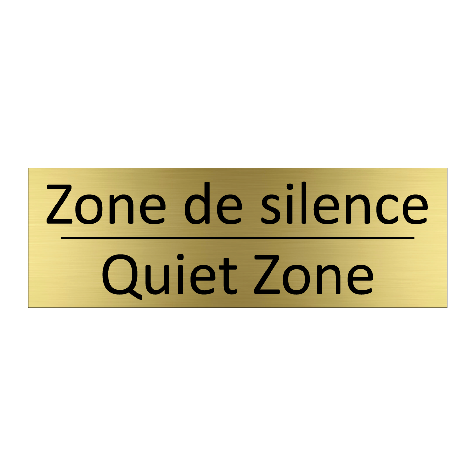 Zone de silence - Quiet Zone