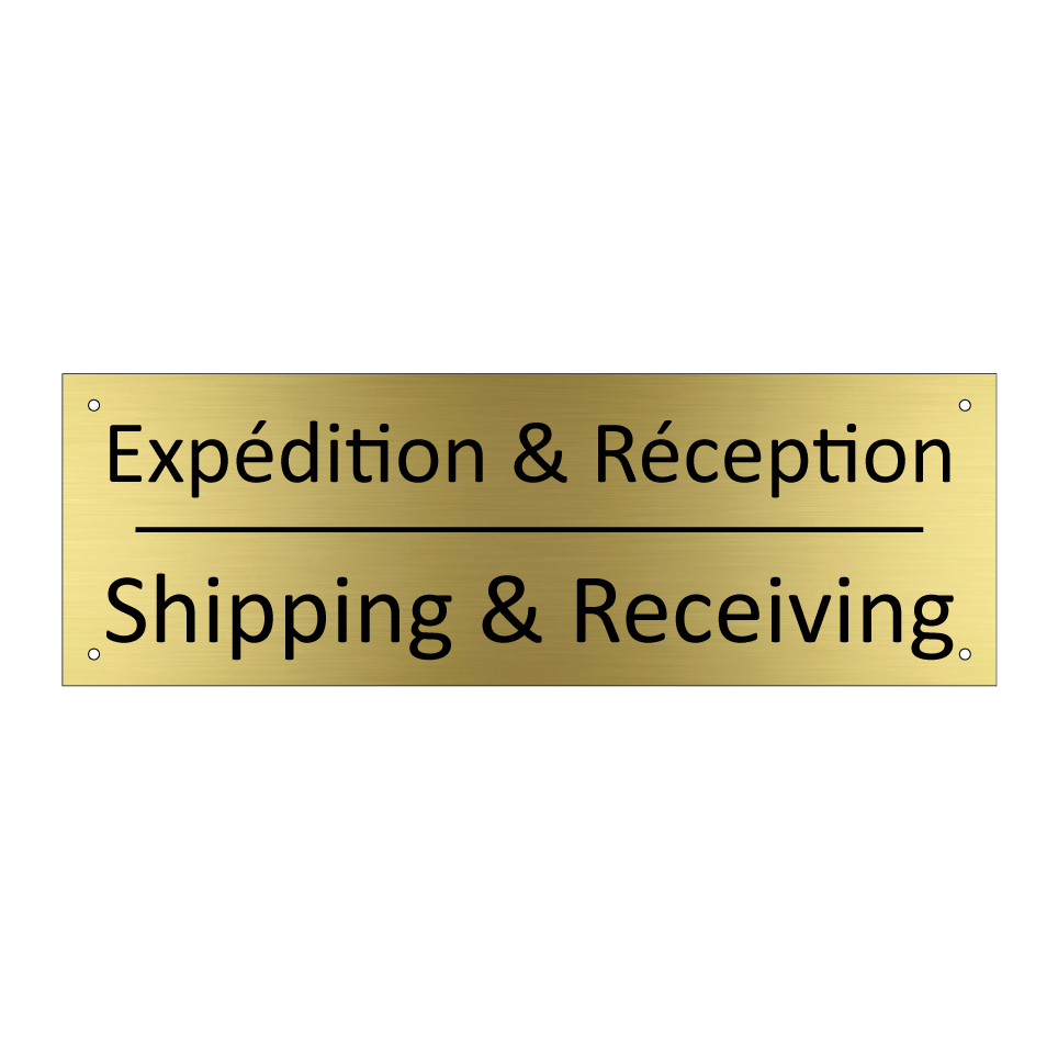Expédition & Réception - Shipping & Receiving
