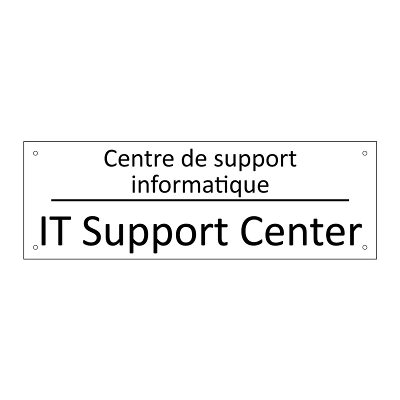 Centre de support informatique - IT Support Center