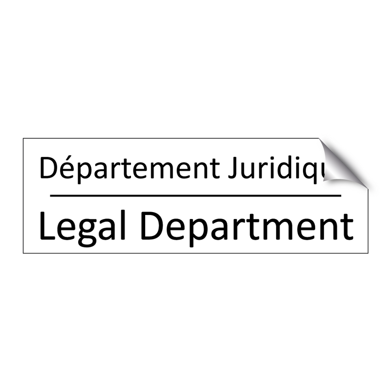 Département Juridique - Legal Department