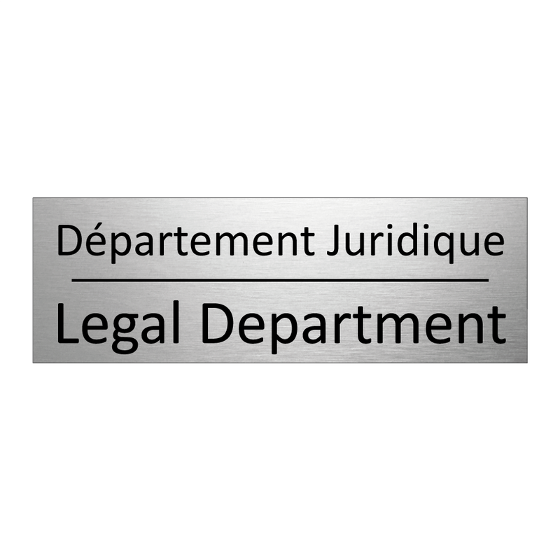 Département Juridique - Legal Department