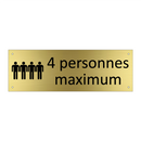 4 personnes maximum