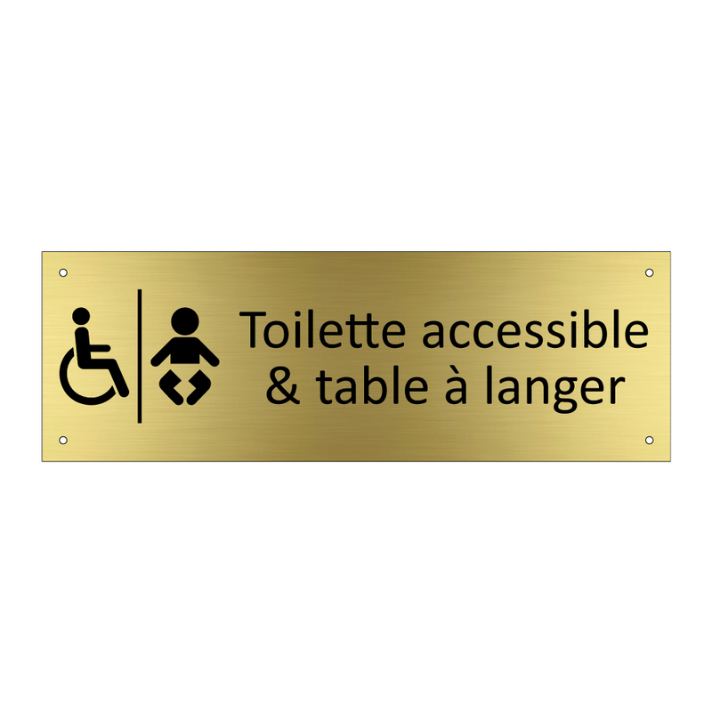 Toilette accessible & table à langer