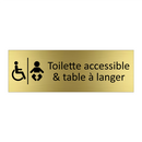Toilette accessible & table à langer