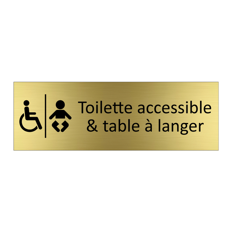 Toilette accessible & table à langer