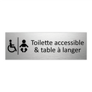 Toilette accessible & table à langer