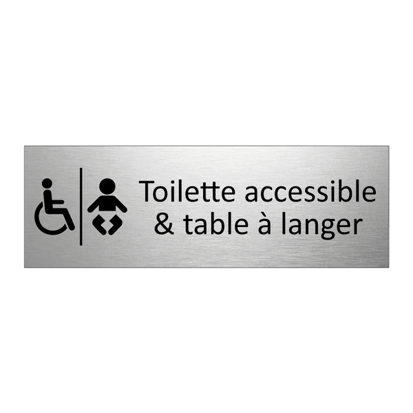 Toilette accessible & table à langer