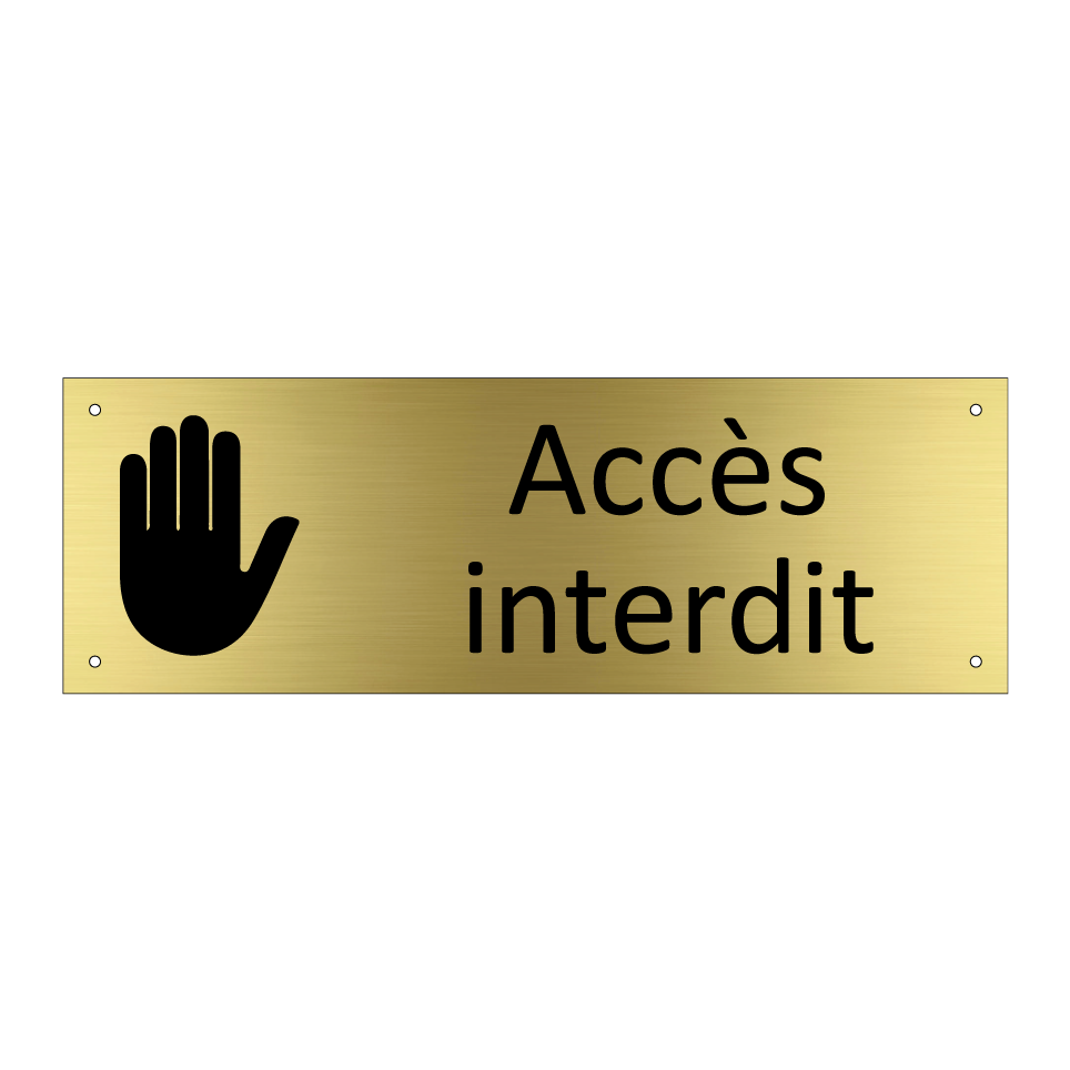 Accès interdit