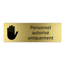 Personnel autorisé uniquement