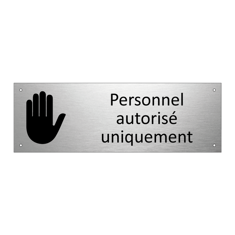 Personnel autorisé uniquement