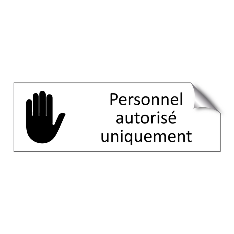 Personnel autorisé uniquement