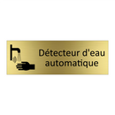 Détecteur d'eau automatique