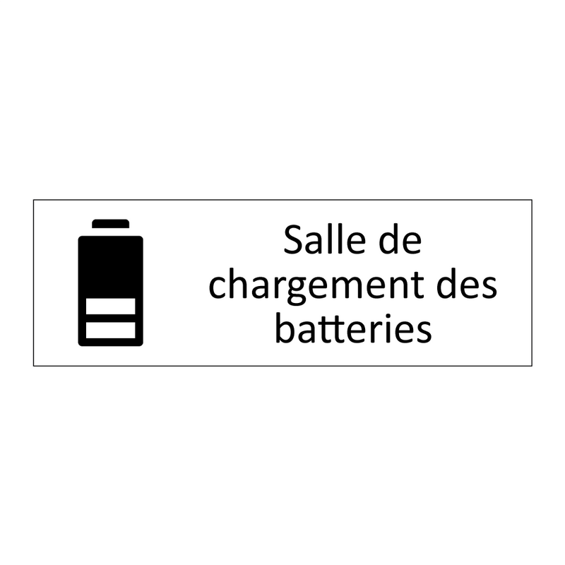 Salle de chargement des batteries