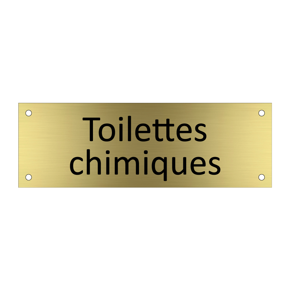 Toilettes chimiques