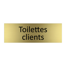 Toilettes clients