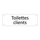 Toilettes clients