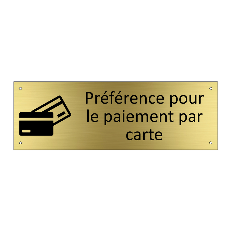 Préférence pour le paiement par carte