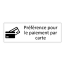 Préférence pour le paiement par carte