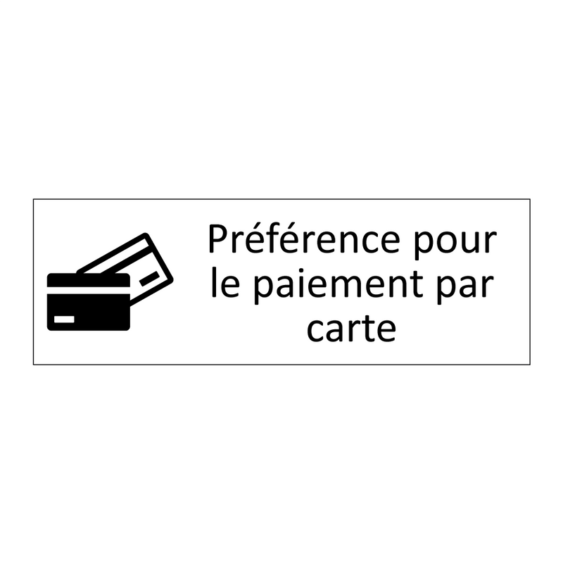 Préférence pour le paiement par carte