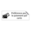 Préférence pour le paiement par carte