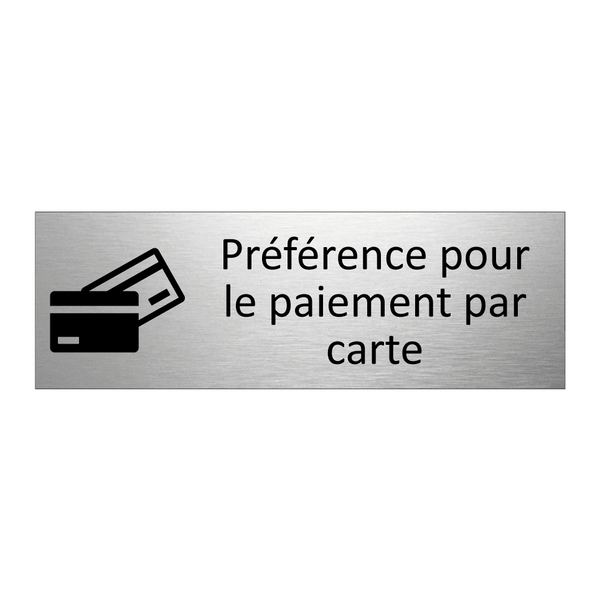 Préférence pour le paiement par carte