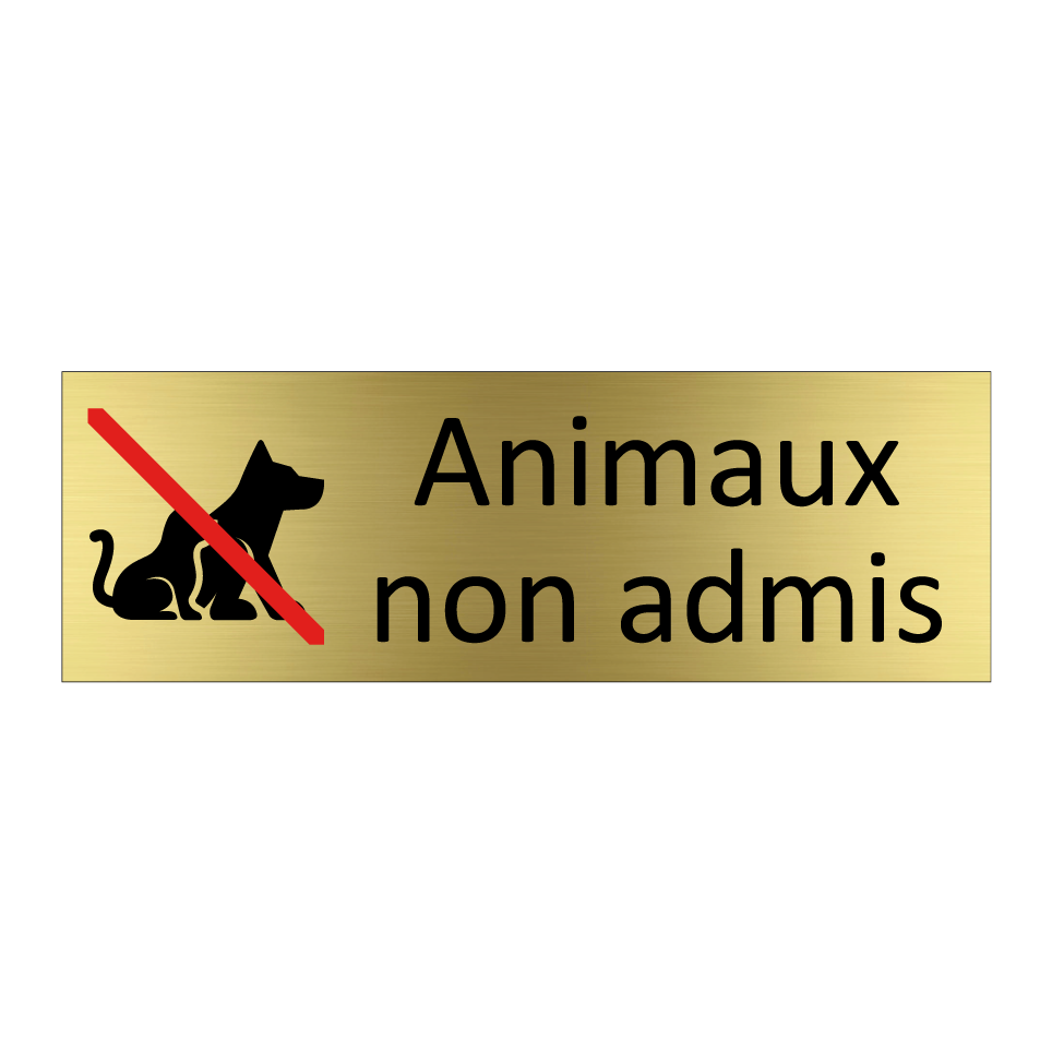 Animaux non admis