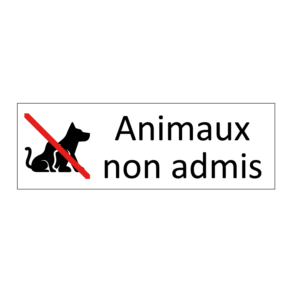 Animaux non admis