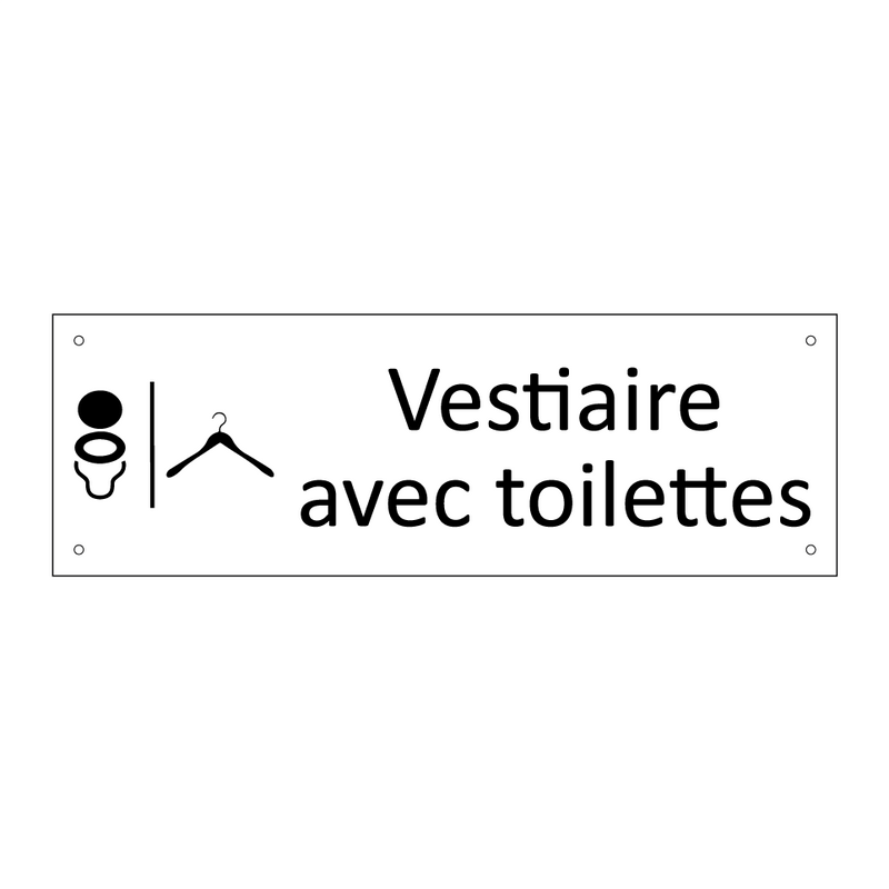 Vestiaire avec toilettes