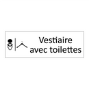Vestiaire avec toilettes
