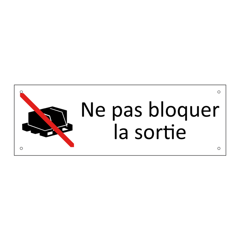 Ne pas bloquer la sortie