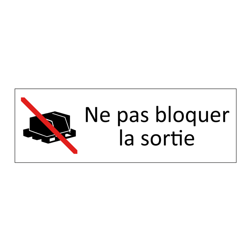 Ne pas bloquer la sortie