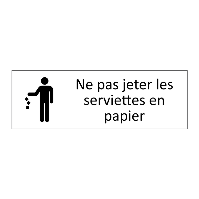 Ne pas jeter les serviettes en papier