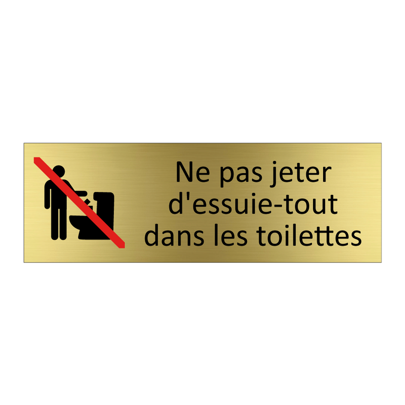 Ne pas jeter d'essuie-tout dans les toilettes