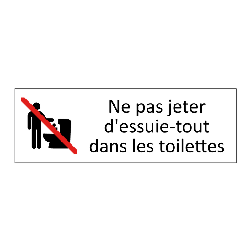 Ne pas jeter d'essuie-tout dans les toilettes