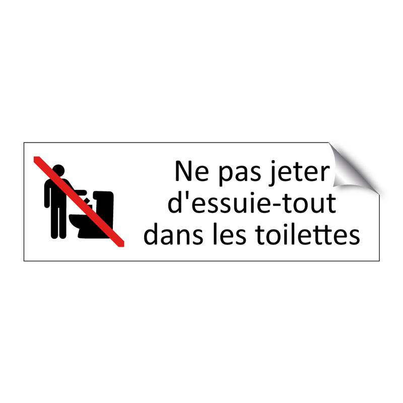Ne pas jeter d'essuie-tout dans les toilettes