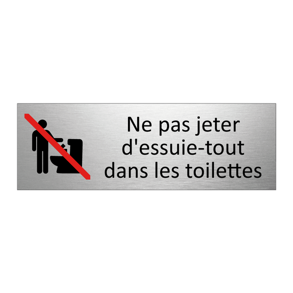 Ne pas jeter d'essuie-tout dans les toilettes
