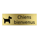 Chiens bienvenus