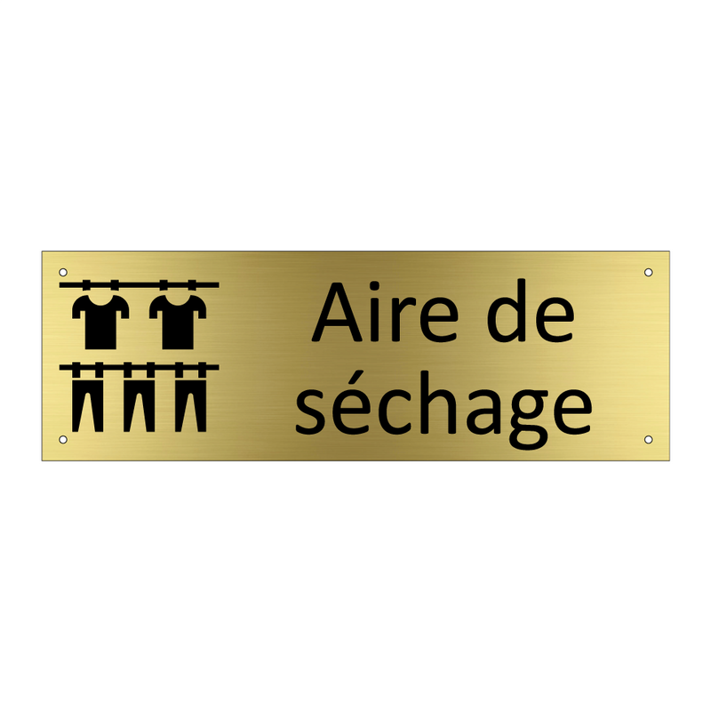 Aire de séchage