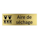 Aire de séchage