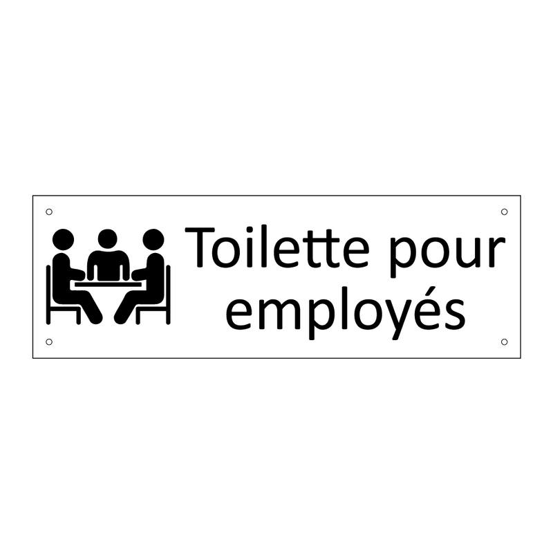 Toilette pour employés