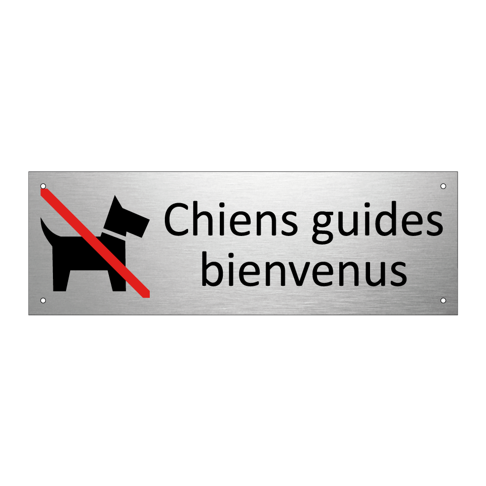 Chiens guides bienvenus