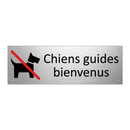 Chiens guides bienvenus