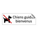 Chiens guides bienvenus