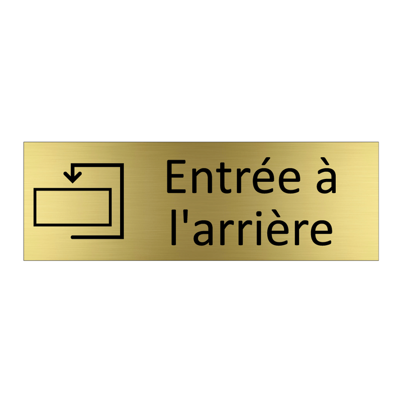 Entrée à l'arrière