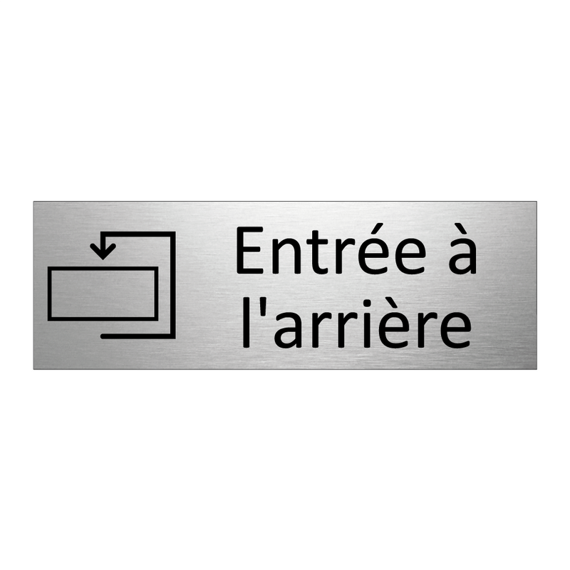 Entrée à l'arrière