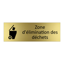 Zone d'élimination des déchets