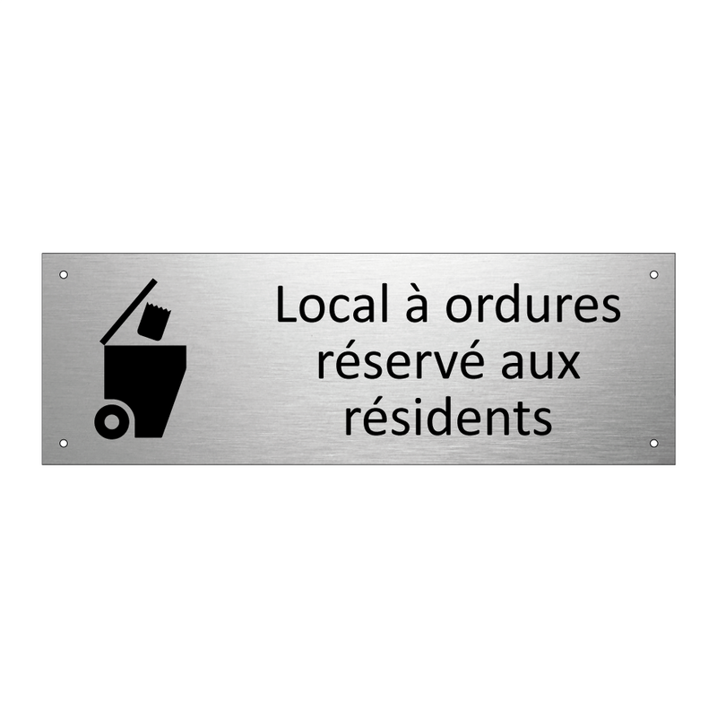 Local à ordures réservé aux résidents