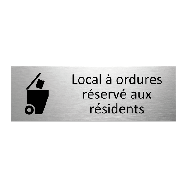 Local à ordures réservé aux résidents