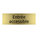 Entrée accessible